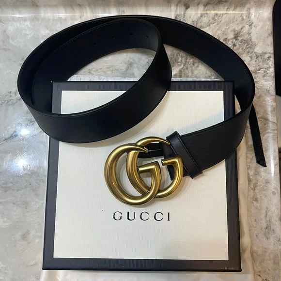 Gucci | Accessories | Gucci Black 5 Inch Belt | Poshmark display picture 3